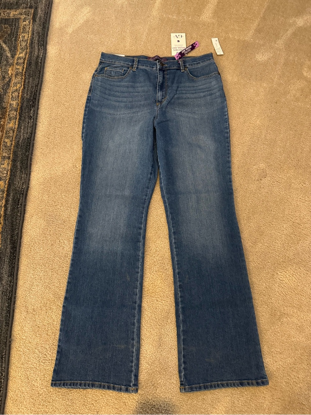 Gloria Vanderbilt Medium Blue Wide Leg Jeans